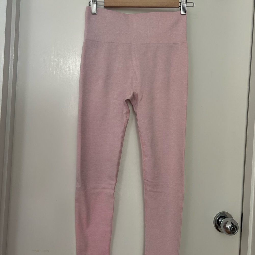 HALARA Pink Seamless Leggings High Waist Performance